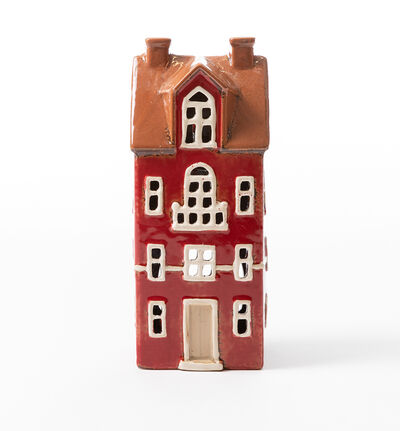 Village lyshus rød 25 cm Village lyshus rød 25 cm